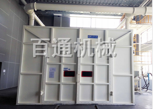 機(jī)械回收式干式噴砂房2