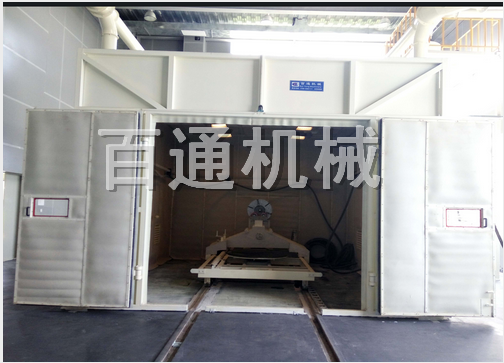 機(jī)械回收式干式噴砂房1